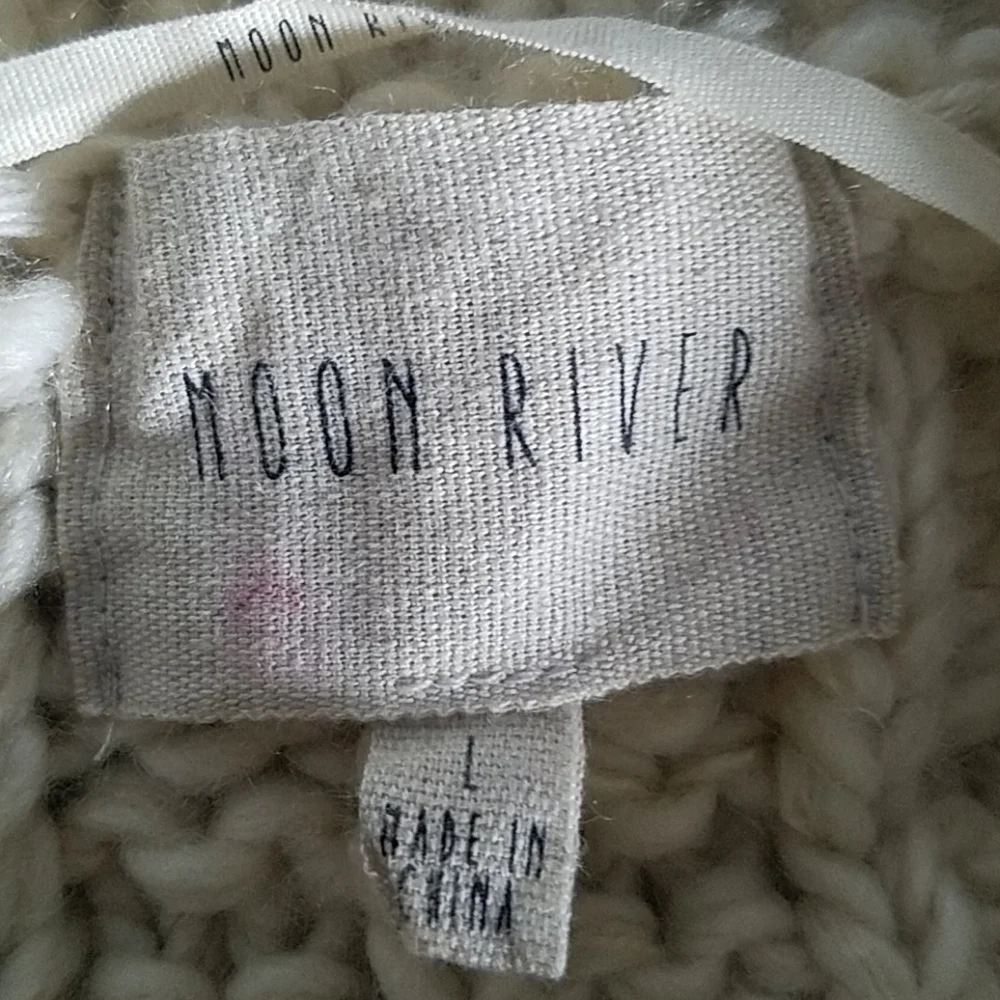 Moon River waffle knit sweater